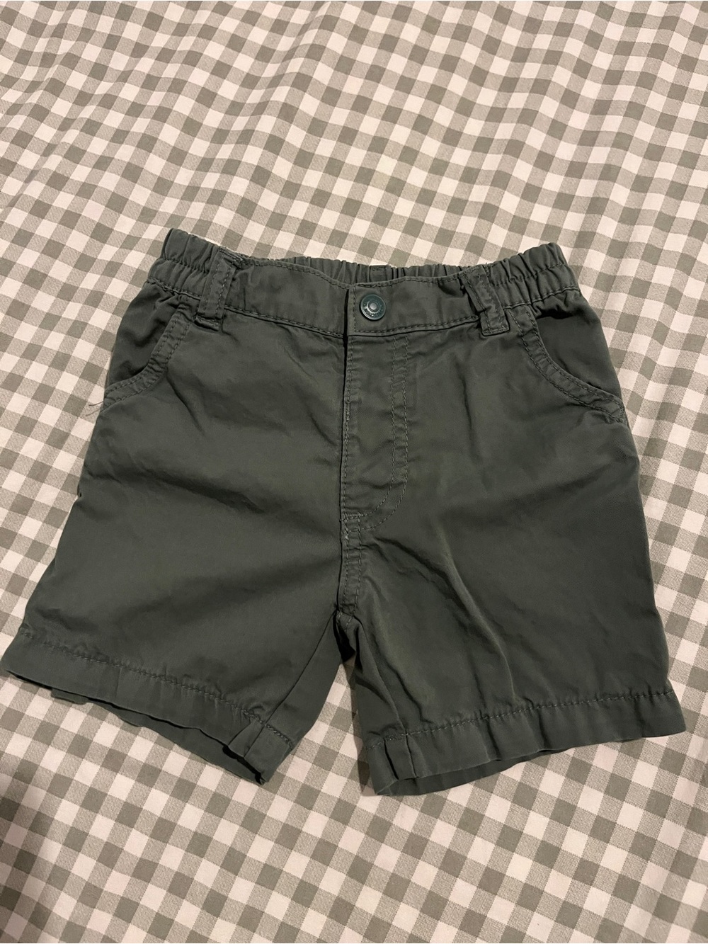Classic Solid Kids' Shorts in Dark Green
